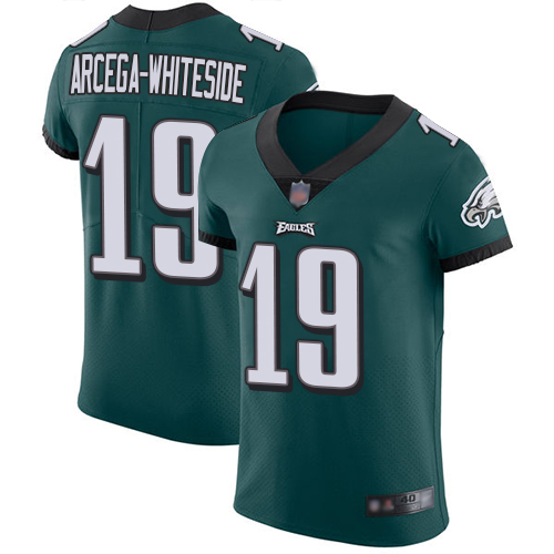Men NFL Philadelphia Eagles #19 JJ Arcega-Whiteside Midnight Green Team Color Vapor1->nfl t-shirts->Sports Accessory